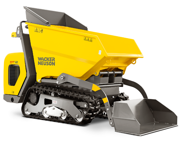 Wacker Neuson DT12 Minidumper mit Frontkippmulde und Selbstladeschaufel 1.200kg Zuladung