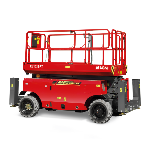 MAGNI ES1218RT Elektro-Scherenarbeitsbühne geländegängig - 12,0 mtr.