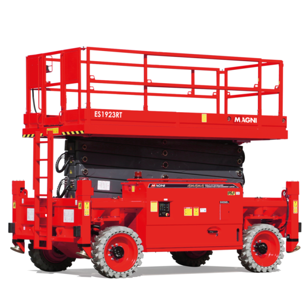 MAGNI ES1923RT Elektro-Scherenarbeitsbühne geländegängig 19,0 mtr.