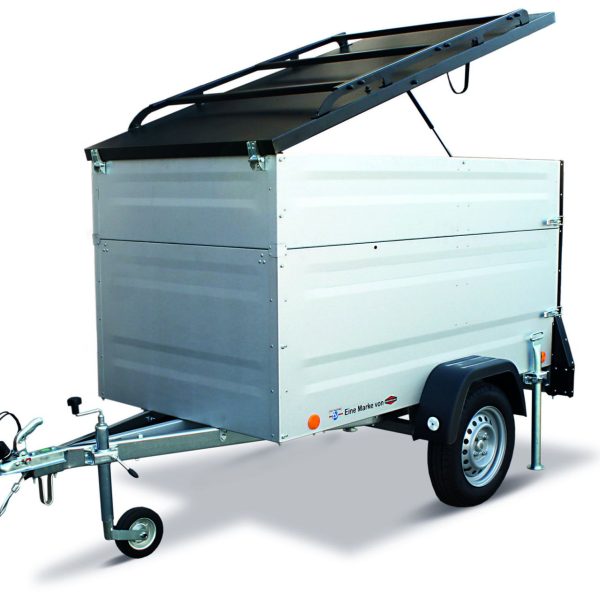 TPV Kofferanhänger 750kg KT-EU2 Plus Ungebremst Geschlossen Bordwanderhöhung Alu-Zink