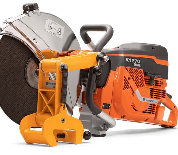 HUSQVARNA K 1270 RAIL benzinbetriebener Schienen-Trennschleifer Ø 350 mm / 400 mm