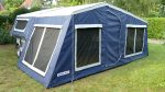 Anhängerzelt XL, inkl. Vorzelt – Bild 3