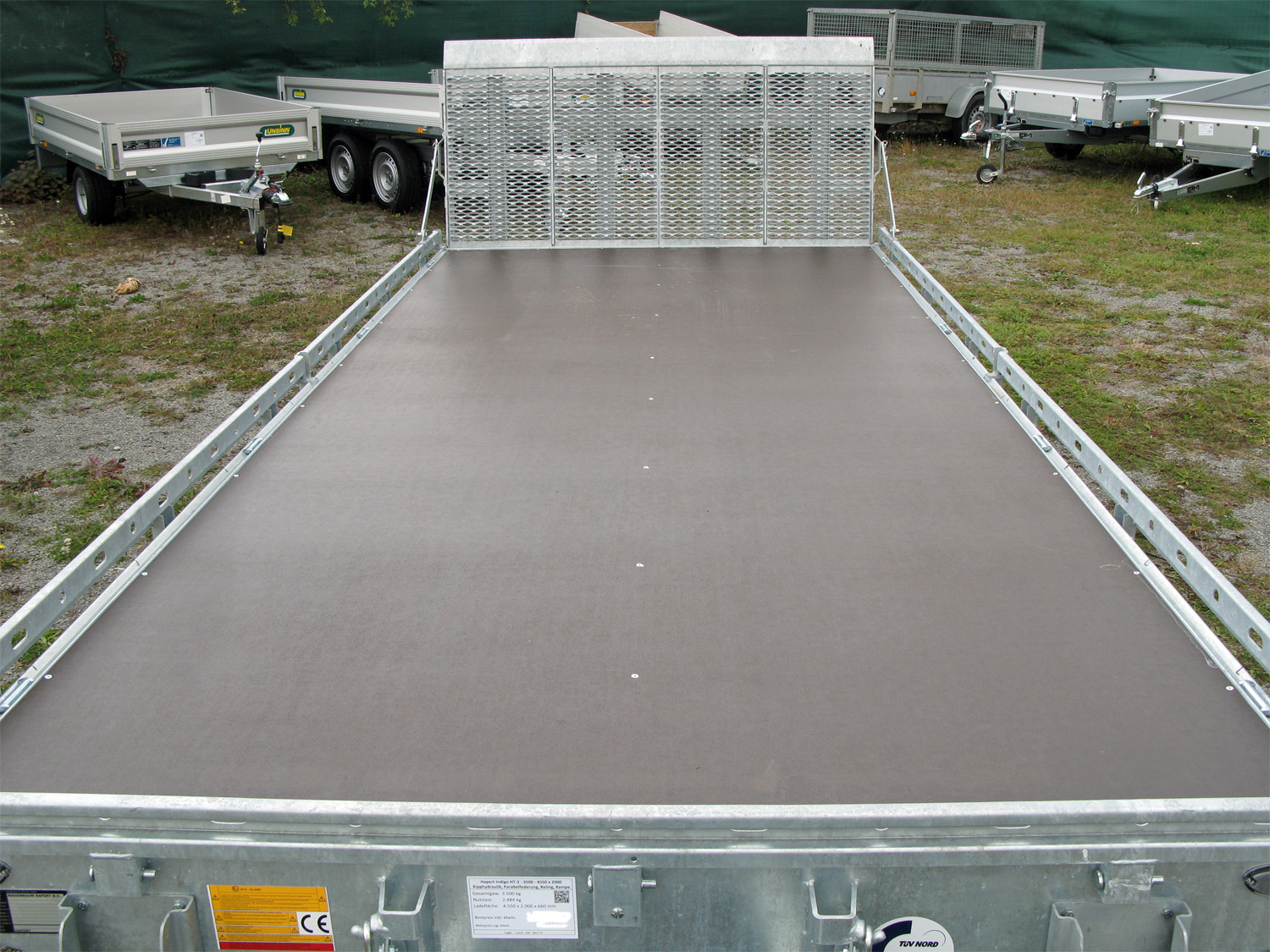 Hapert Indigo HT-2 - 3500 - 4550 x 2000 Kipphydraulik, Parabelfederung, Reling, Rampe – Bild 6