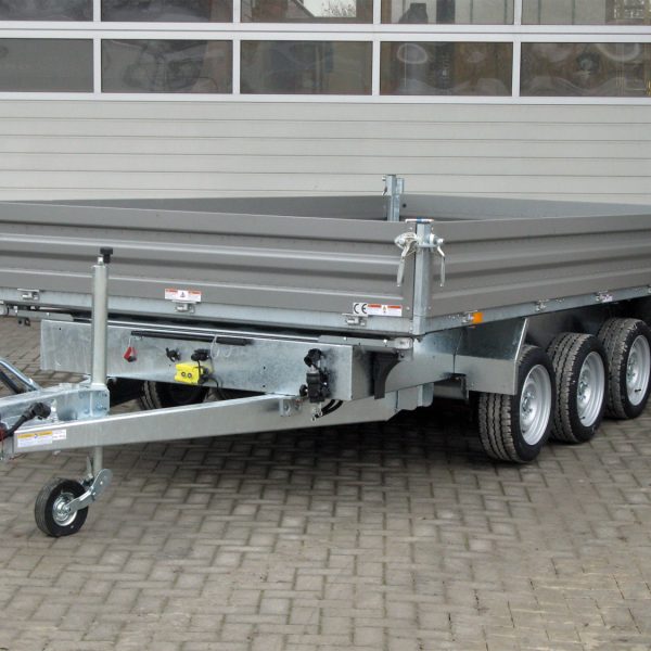 Humbaur HTK 3500.41 STAHL Tridem 3 Achser NEU – Stahlbordwand Schwarz