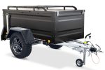 Offroad und Dachzelt Anhänger 1000kg schwarz KT-EB2