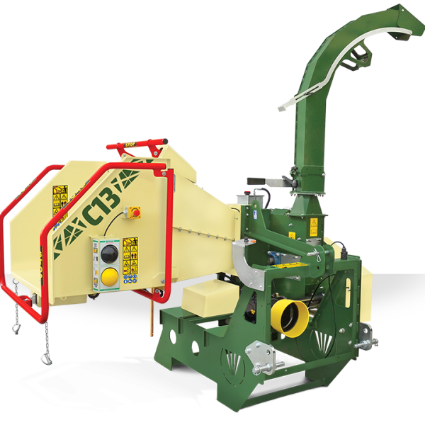 NEGRI Holzhäcksler C13 / Häcksler mit Dreipunktaufnahme CAT. 1 / 2 für Traktor