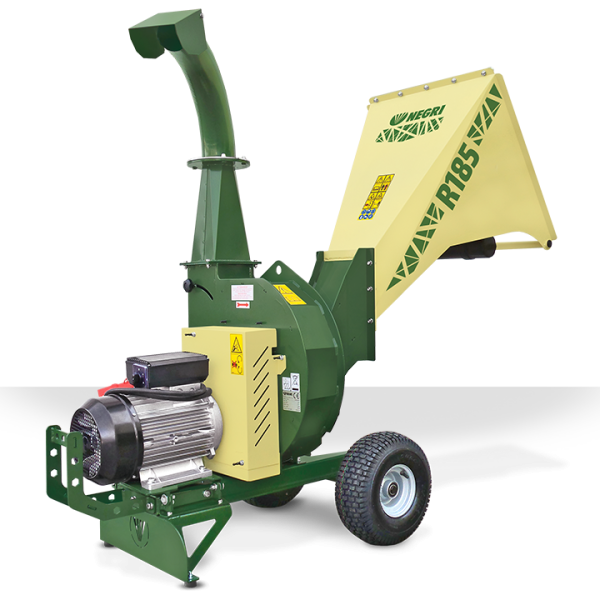 NEGRI Biohäcksler R185 / Elektro-Häcksler mit Transporträder