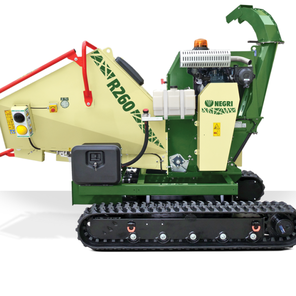 NEGRI Biohäcksler R260 / Benzin- oder Diesel-Häcksler mit Raupenfahrwerk