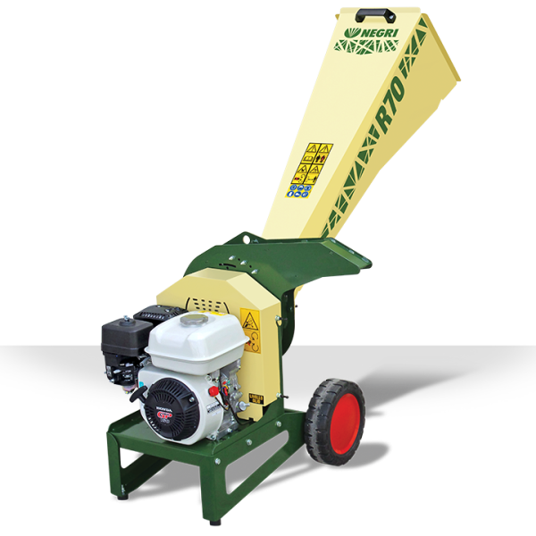NEGRI Biohäcksler R70 / Benzin-Häcksler mit Transporträder