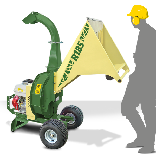 NEGRI Biohäcksler R185 / Benzin-Häcksler mit Transporträder