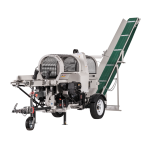 LUMAG SSA400GH-PRO/S | Benzin-Sägespaltmaschine mit Förderband & Zuführförderband
