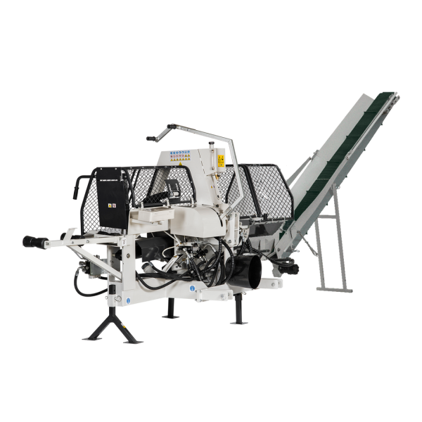 LUMAG SSA400Z | Zapfwellen-Sägespaltmaschine mit Fördenband