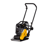 LUMAG VP 60 - Rüttelplatte vorlaufend mit 58 kg inkl. Transportfahrwerk und Gummimatte