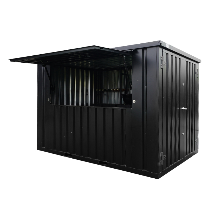 BARCONTAINER 3×2 XL METER SCHWARZ RAL 9005